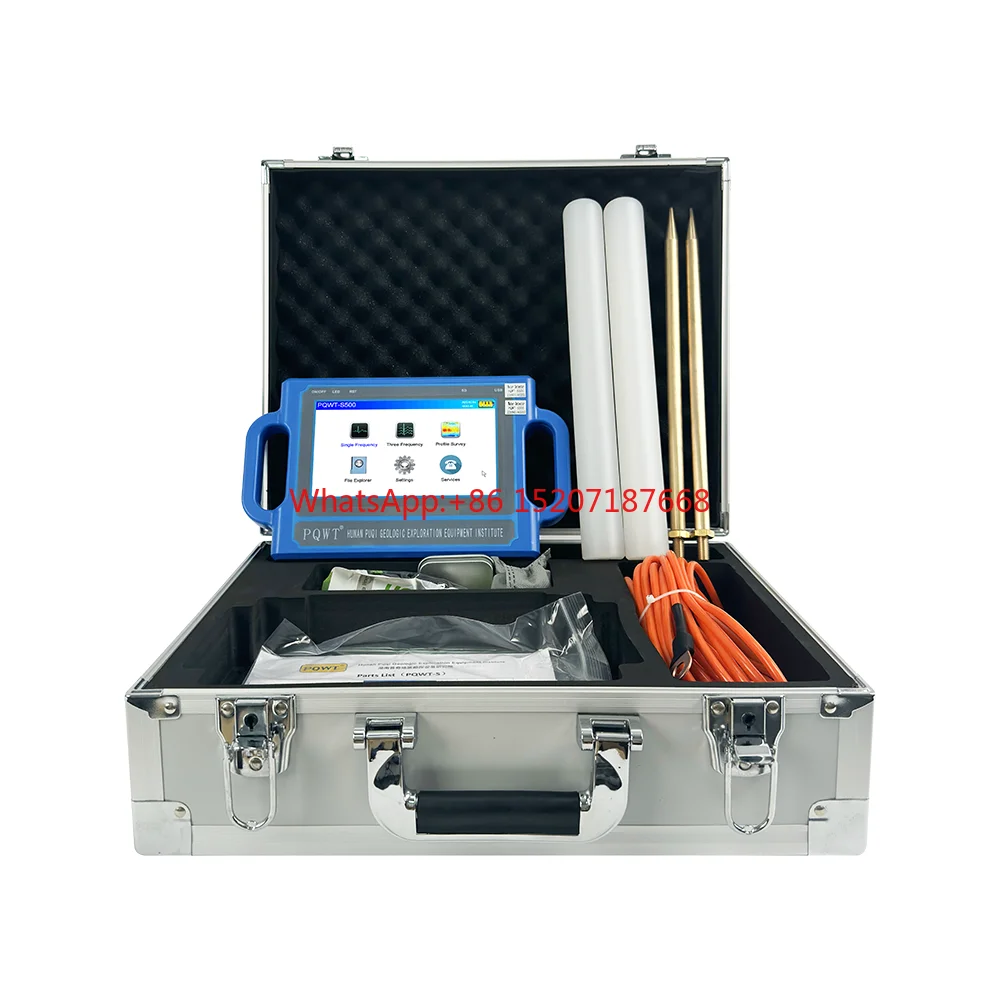 S500 Water Search Equipment Deep Water Well Logging 500m Geophysics Survey Underground Water Detector