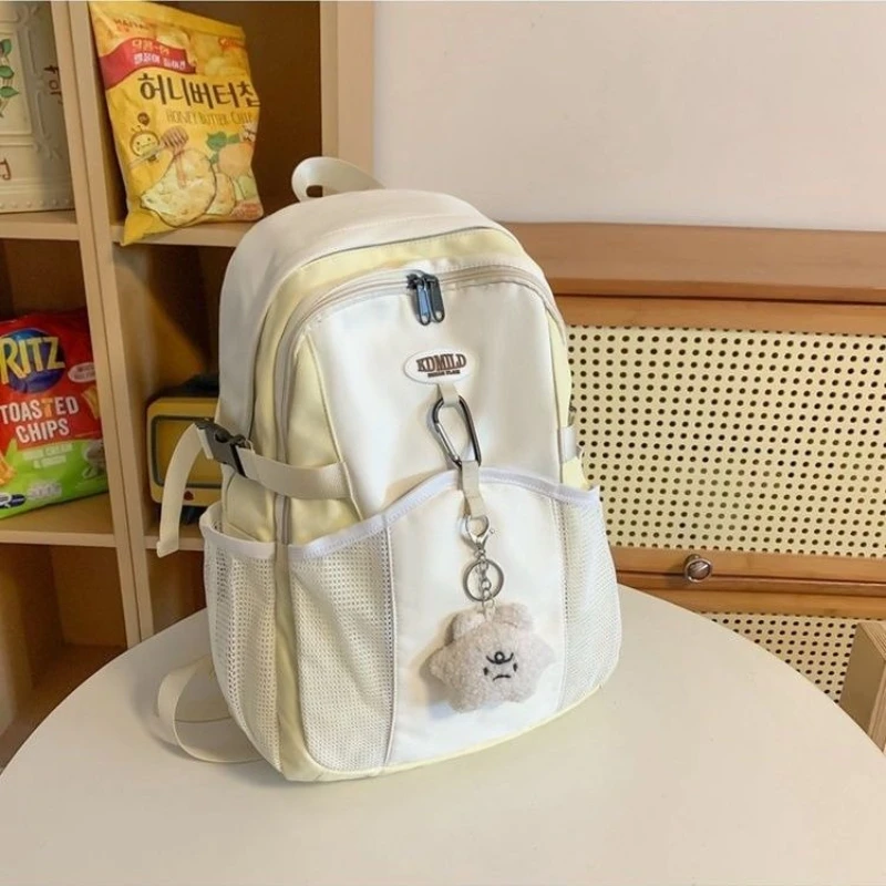 Korean-Style School Backpack Large Capacity Casual Versatile Backpacks for High School Middle School Students Daily Use (Unisex)