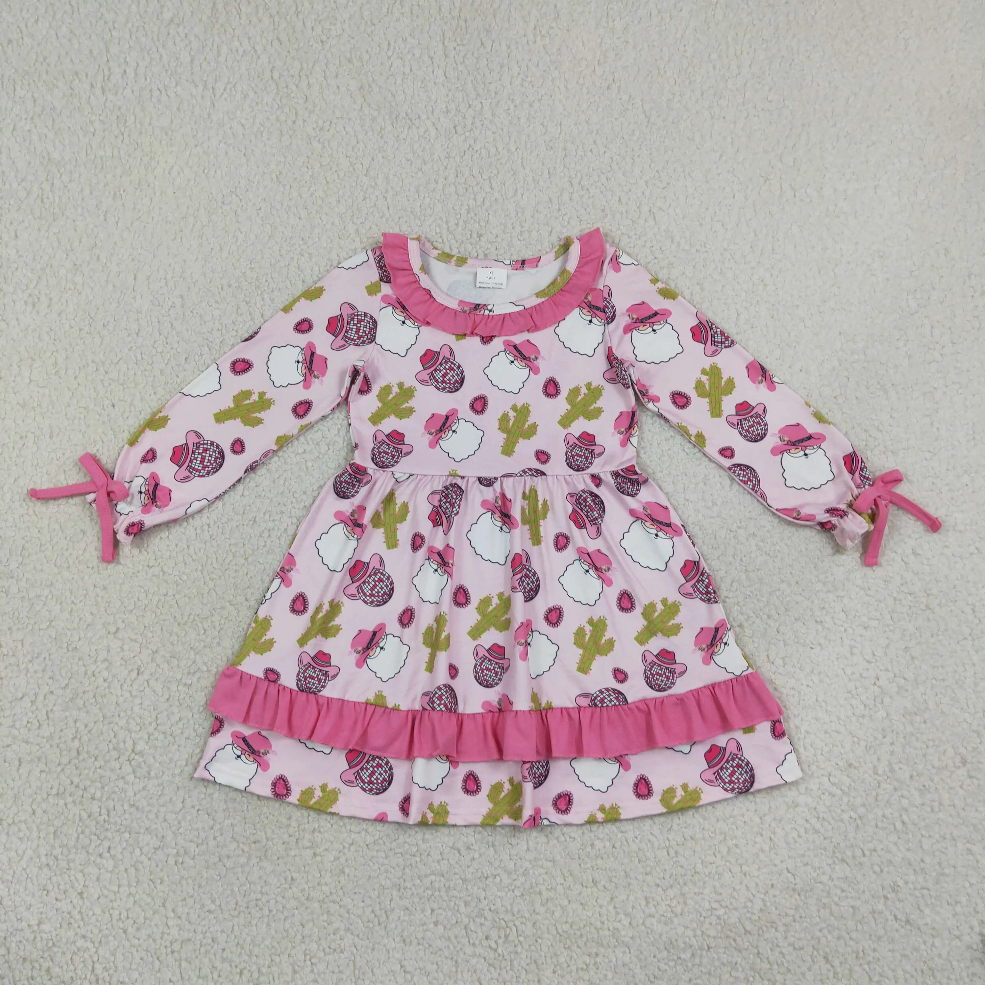 Baby Clothing Wholesale - Großhandel Baby Kinder Langarm Weihnachtsmann Kaktus