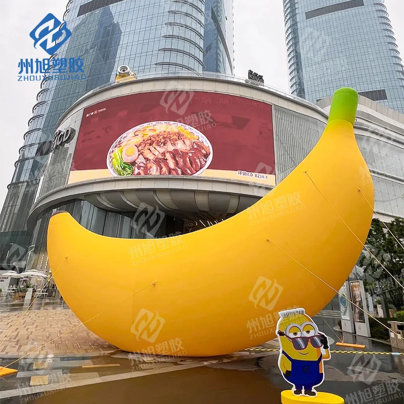 

Green healthy fruit inflatable banana realistic yellow big bananas fruit shop promotion activity advertising decoration