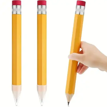 1pc lápis grandes lápis de presente gigante, presentes de festa de estudante novidade e divertido lápis gigante adequado para material de estudante