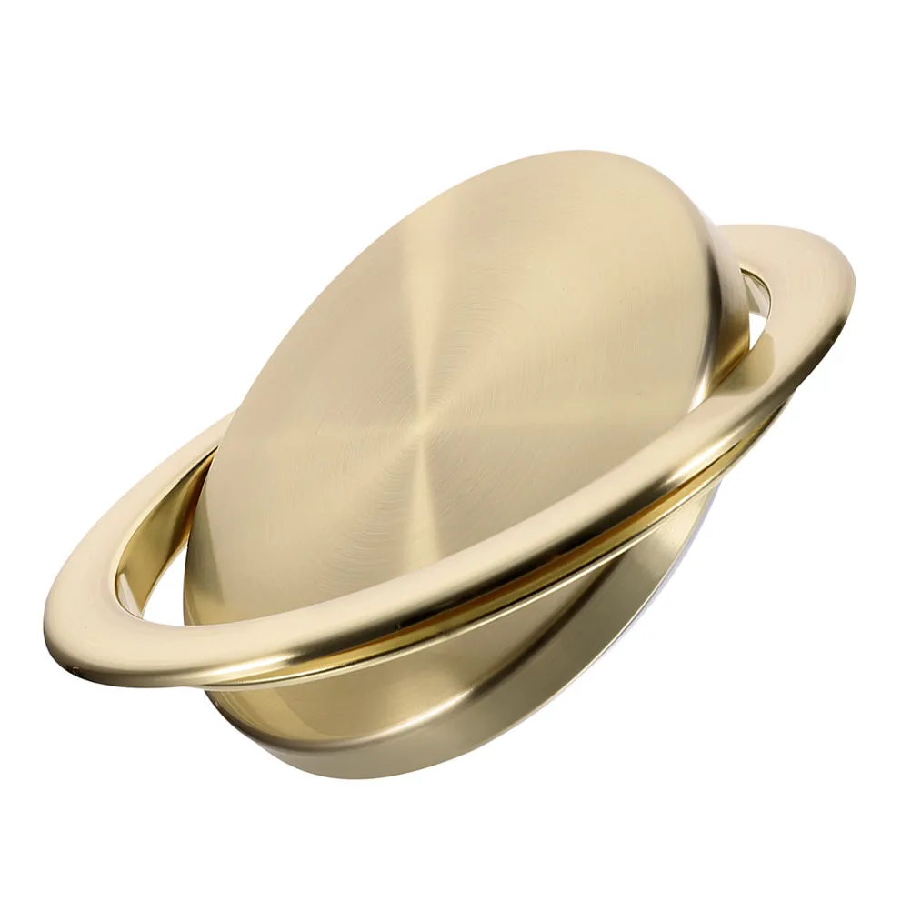 Embedded Trash Bin Cover Stainless Steel Recessed Countertop Lid Swing Operation Smooth Edge Rust Resistant for Kitchen Bathroom