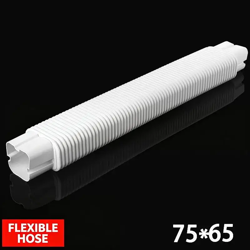 Hochfeste 75*65mm PVC-Klimaanlagen-Leitungsschutzkappe, Kupplungs-Endkappe, Flachbogenkappe für den langfristigen Einsatz im Freien – Detail 6