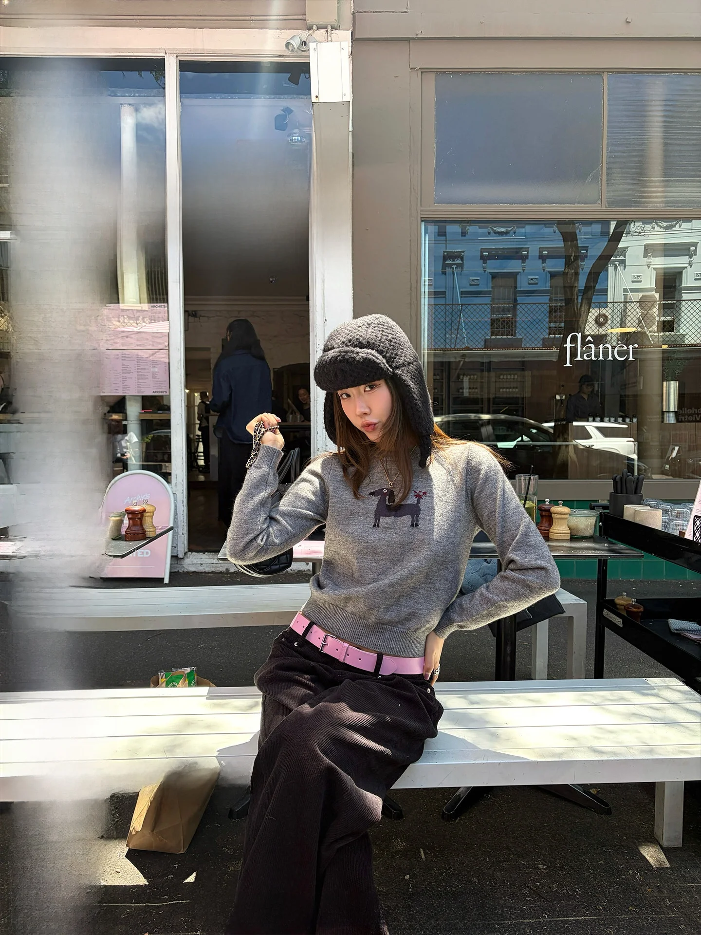 

Ranwear Exclusive Knitted Woolen Sweater Embroidered Animal Pattern Loose Fit round Ne Casual Sle Women's Faion