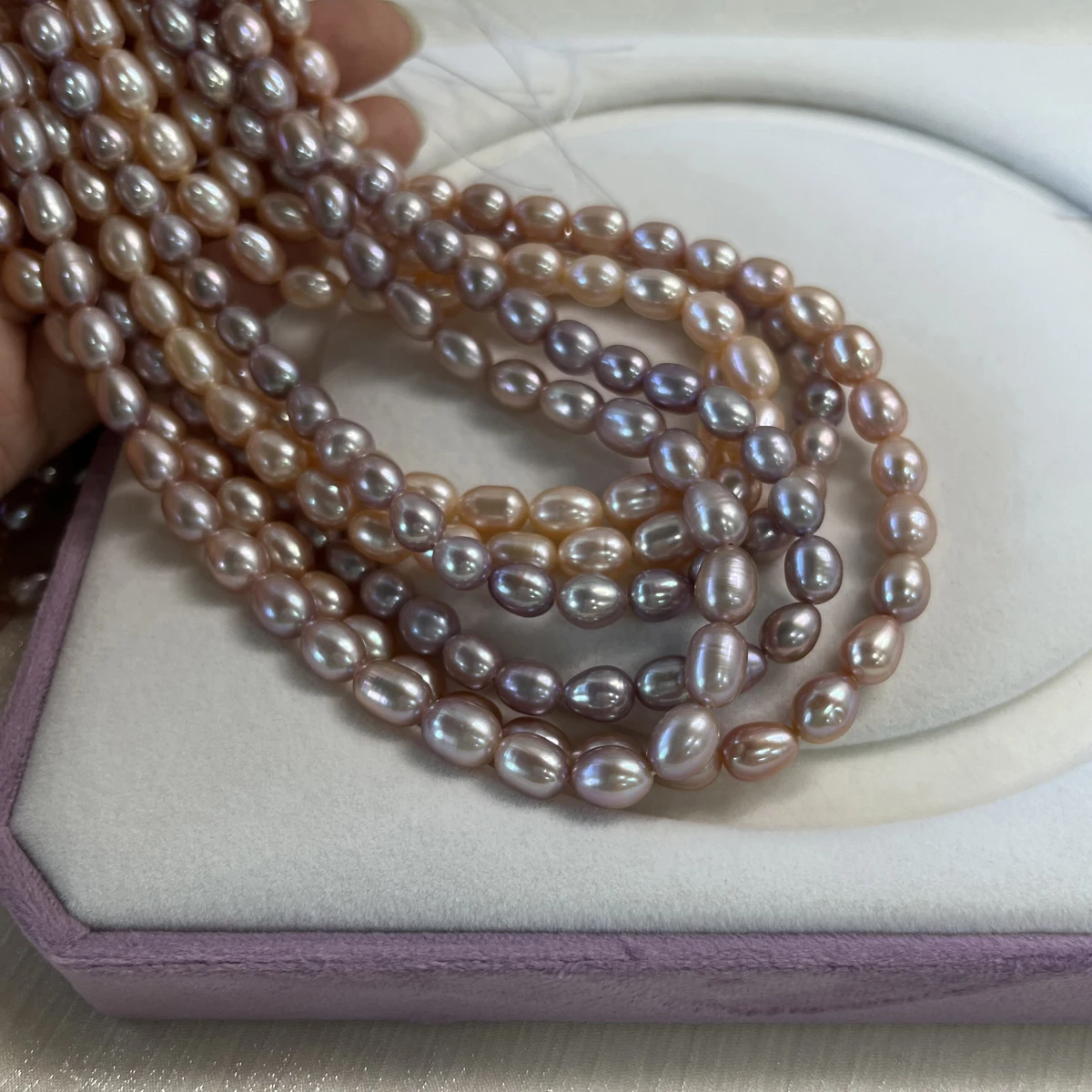 

AAAA 7-8mm High Quality Natural Freshwater Pearls Rice Shaped Semi-finished Loose Beads for Jewelry Making DIY Necklace Bracelet