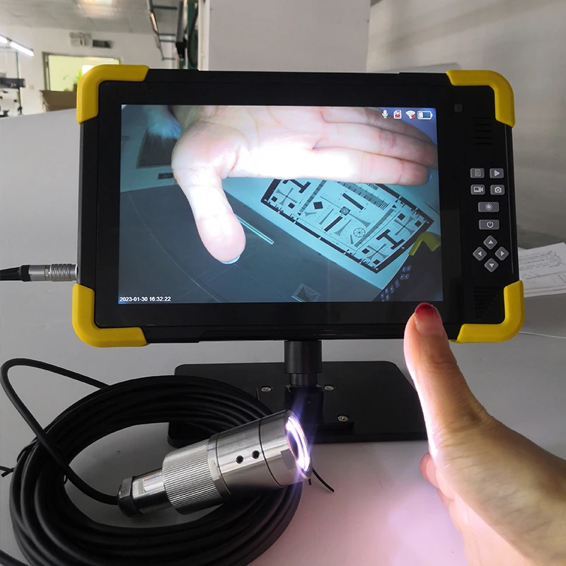 50-100M Cable 34mm Diameter Pluggable Camera 10.1Inch 4K Touch DVR 1080P Waterproof Camera Video Inspection System