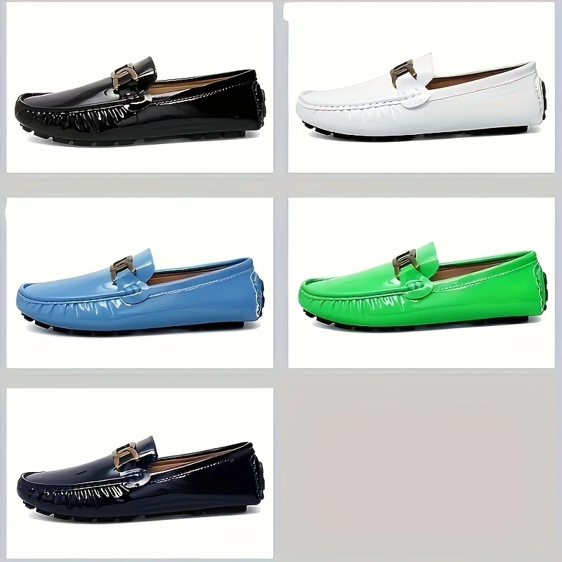 White Loafers for Men Size 48 Slip on Shoes Driving Flats Casual Moccasins for Men Comfy Male Loafers  Dress Shoes Men