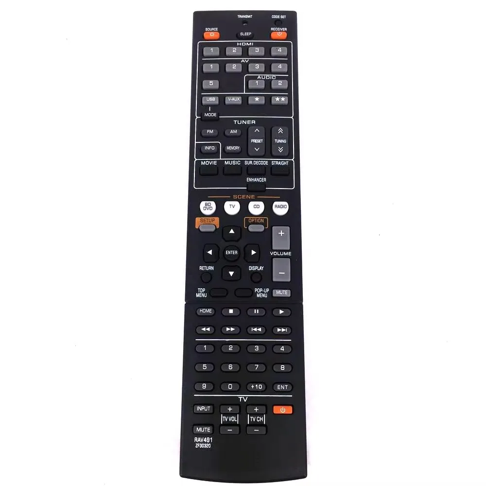 Remote Control use for Yamaha AV Receiver RAV491 ZF30320 HTR-4066 RX-V475 RX-V373 RX-V471