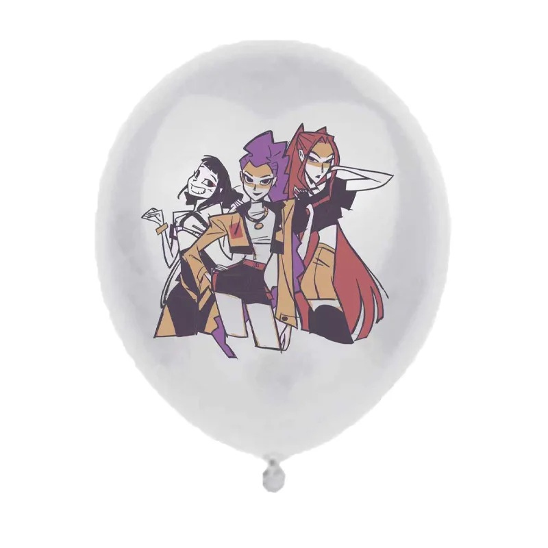 12 stücke Geburtstag Party Luftballons Dämon Dekor Banner Kuchen Topper Ballon Mädchen Kind Koreanische Kpop Anime Partei Liefert Dekoration