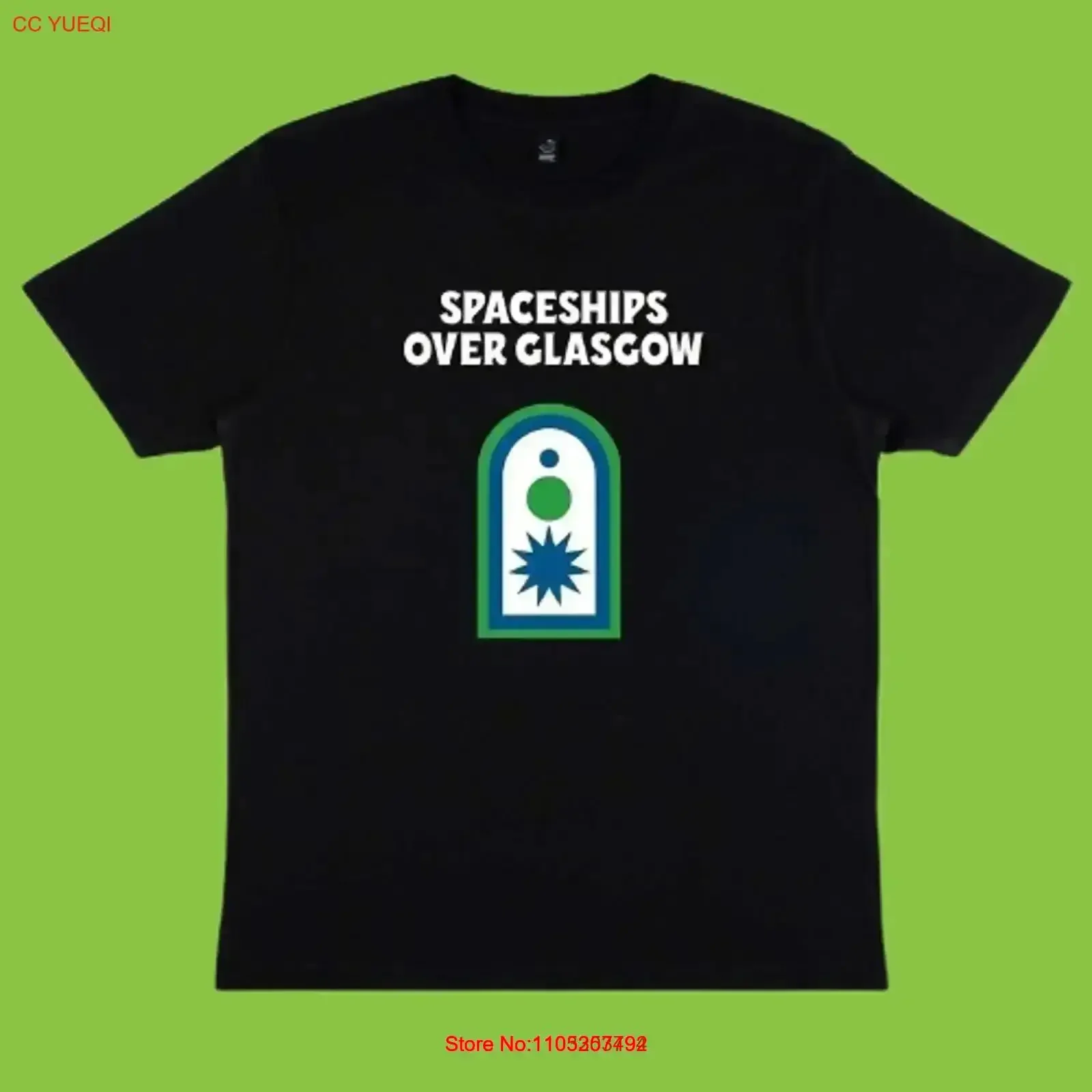 Mogwai T shirt Spaceships Over Glasgow Stuart Braithwaite Black Medium Ltd 100 vintage Washed streetwear Top For Everyday Wear