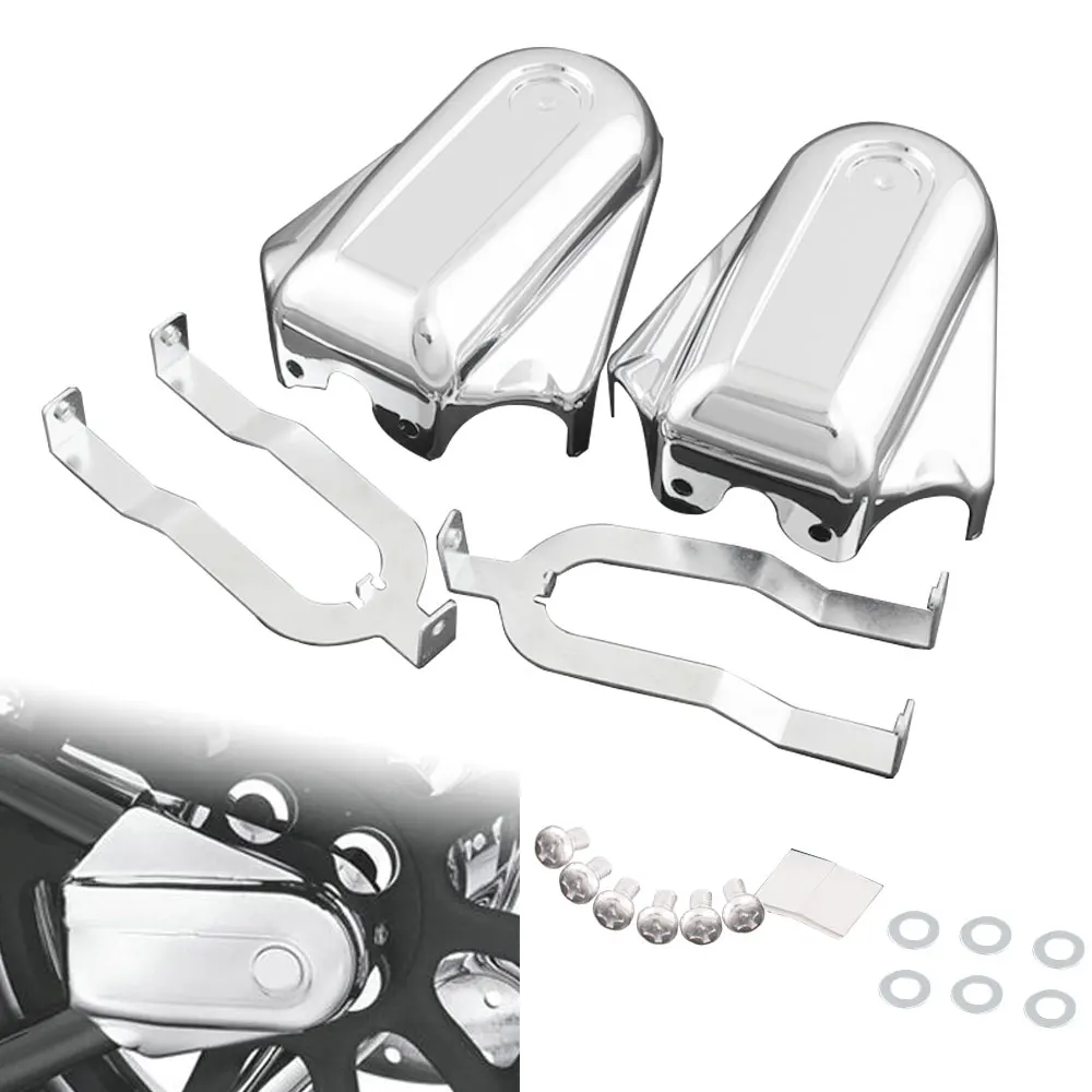 

Аксессуары для мотоциклов, 1 пара чехлов на заднюю ось и необходимая монтажная фурнитура из АБС-пластика, подходит для моделей Harley Softail 2008-Later