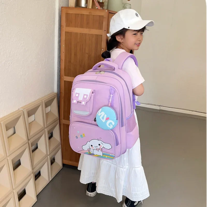 Sanrio jade cinnamon dog cartoon children's fun schoolbag fresh contrasting colors simple and cute large-capacity backpack