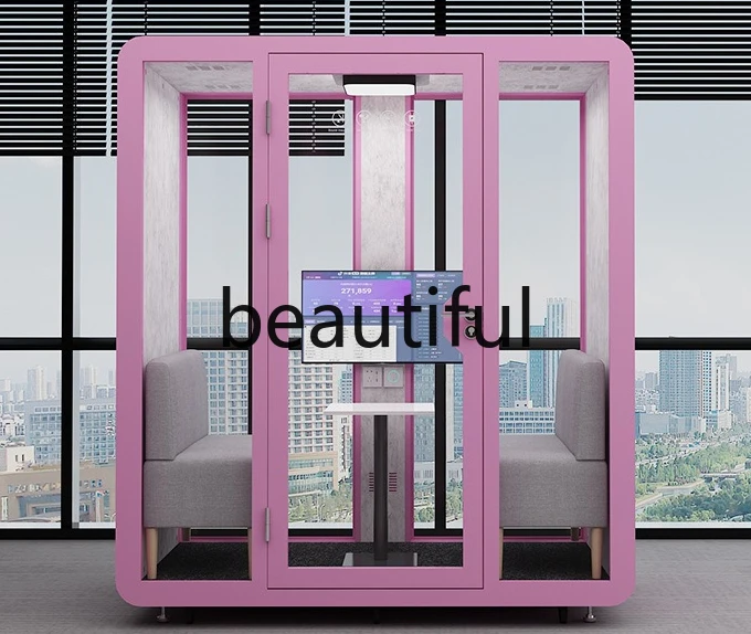Soundproof room Silent warehouse Reception room Interview cabin Movable office rest, live stream