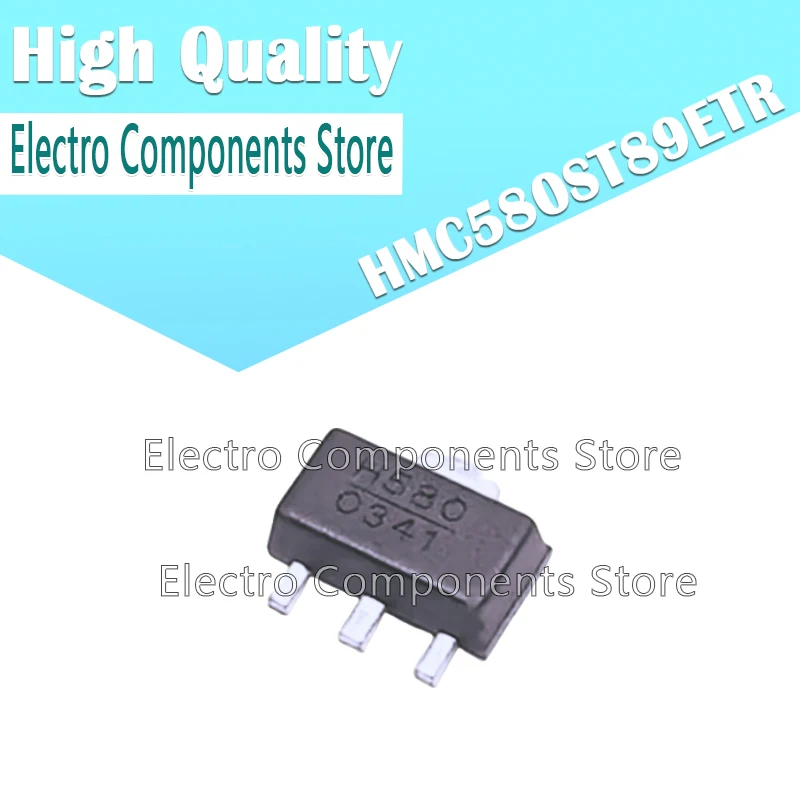 2PCS HMC580ST89 HMC580ST89ETR (Marking H580) H580 SOT-89 RF Amplifier Chip