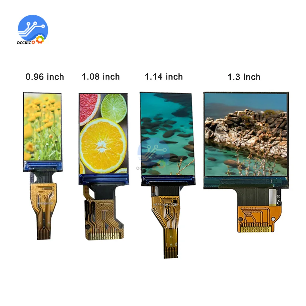 3.3V IPS Display 0.96/1.08/1.14/1.3 inch TFT LCD Display Screen Module 80*160 240*240 128*220 135*240 GC9203 ST7789V Drive IC