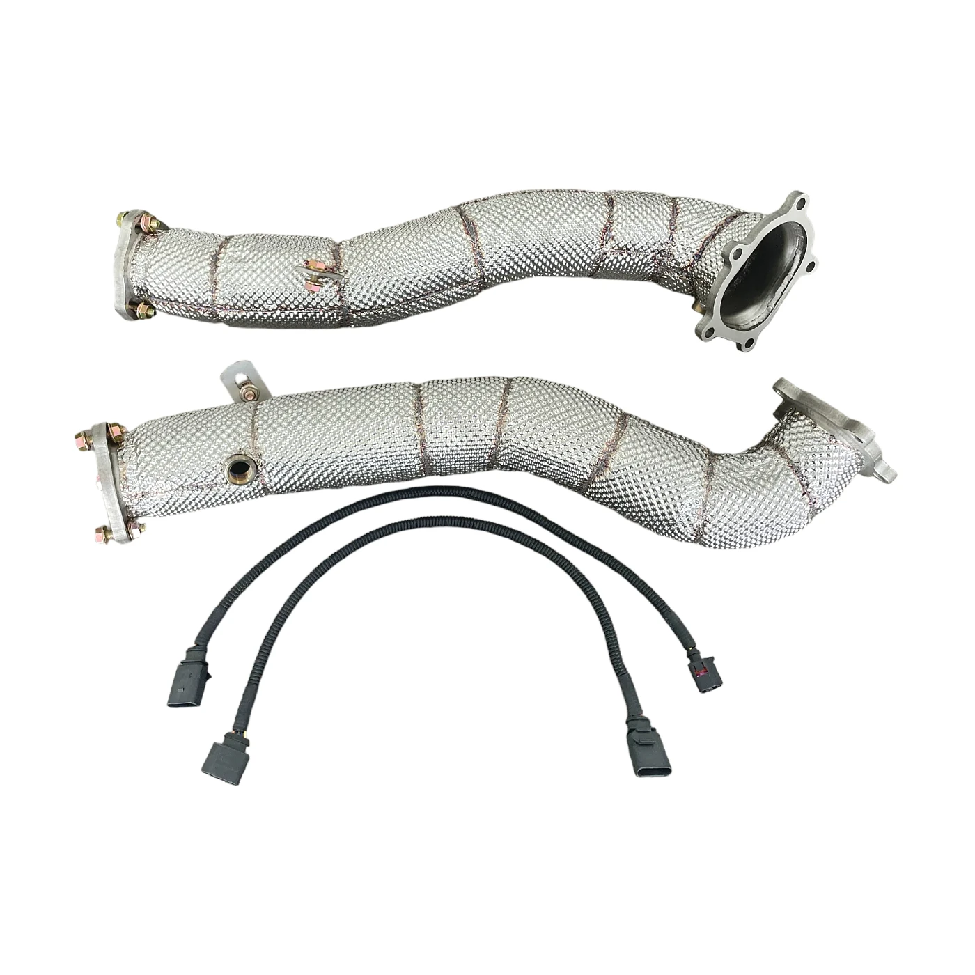 

Stainless Steel Heatshield Downpipe For Audi RS6 RS7 C7 S6 S7 S8 D4 4.0T Racing Downpipe
