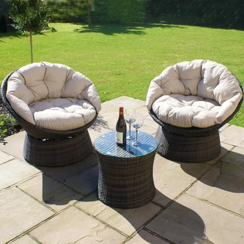 Outdoor Sofa Chair Single Rattan Chair Outdoor Furniture Multifunctional Swivel Chair