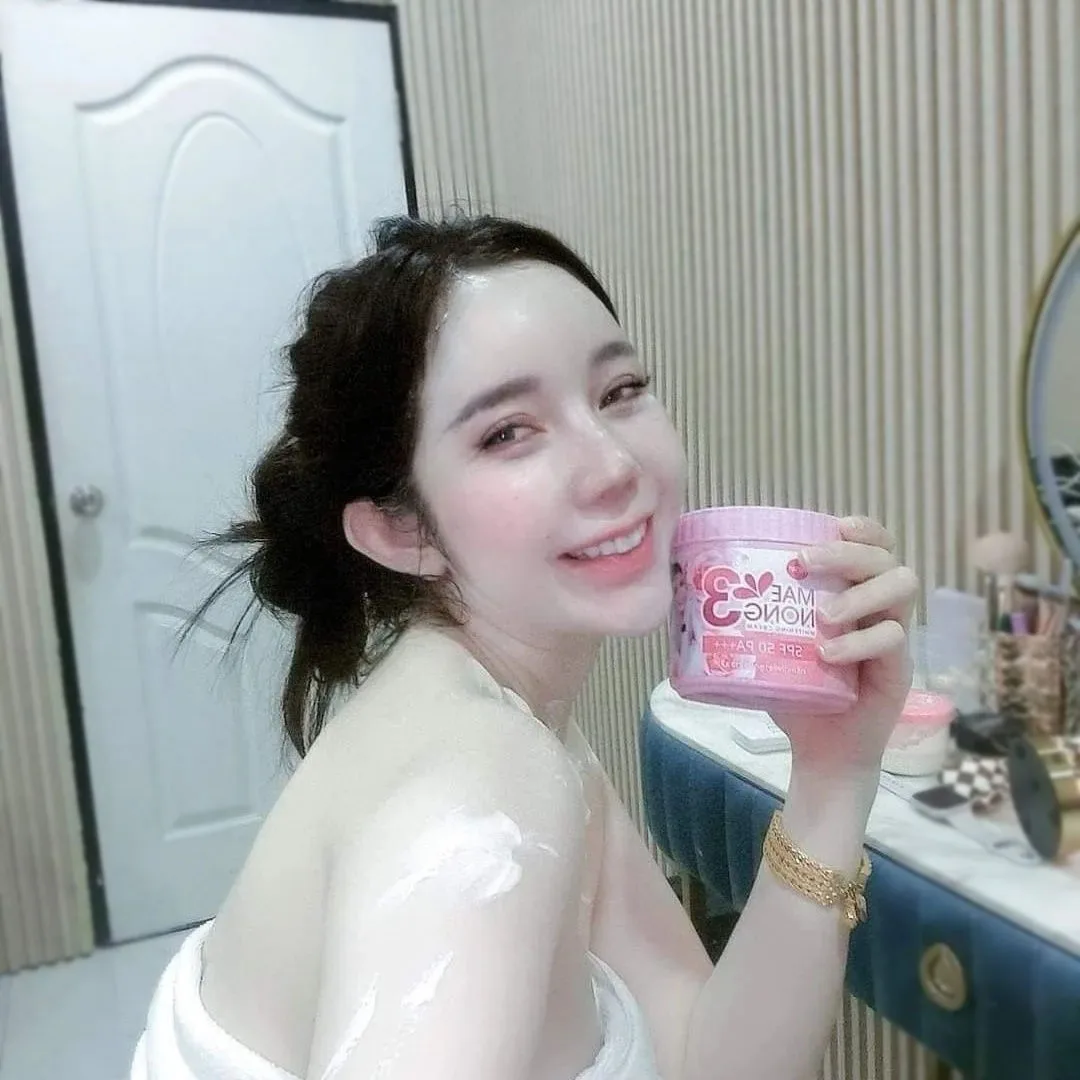 500g Mae Nong 3 Brightening Body, Moisturizing And Sunscreen Extreme Strong Lightening Smooth, Fair And Delicate Skin