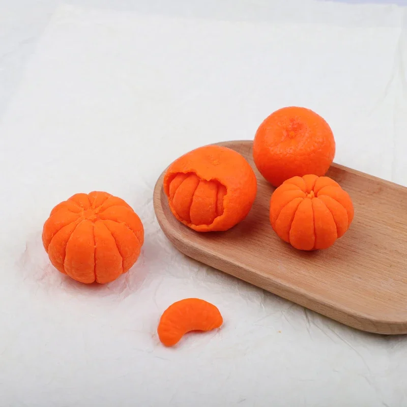 New Tangerine Shaped Cup Wax Decoration Mould DIY Handmade Cnadle Aromatherapy Mold Silicone Cake Mold Soap Forms Making Supplie