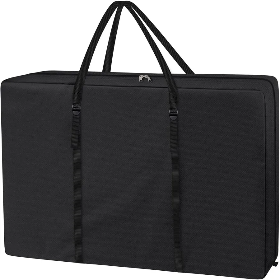 Explore Land Bolsa de almacenamiento para silla resistente para plegable Longue Zero Gravity Peso ligero Transporte Plegable Rollator Walker Negro