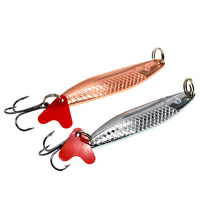 6cm 10g Metal Spinner Spoon Fishing Lure Hard Baits Sequins Noise Paillette Artificial Bait with Treble Hook