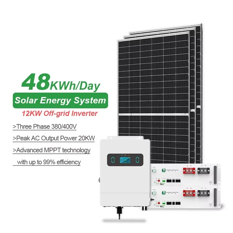 Customized Home Energy Storage Monocrystalline Silicon MPPT Solar Generator System 10-20kW PV Off Grid Hybrid