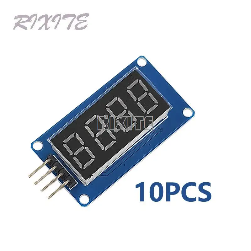 10PCS TM1637 LED Display Module For Arduino 7 Segment 4 Bits 0.36Inch Clock RED Anode Digital Tube Four Serial Driver Board Pack