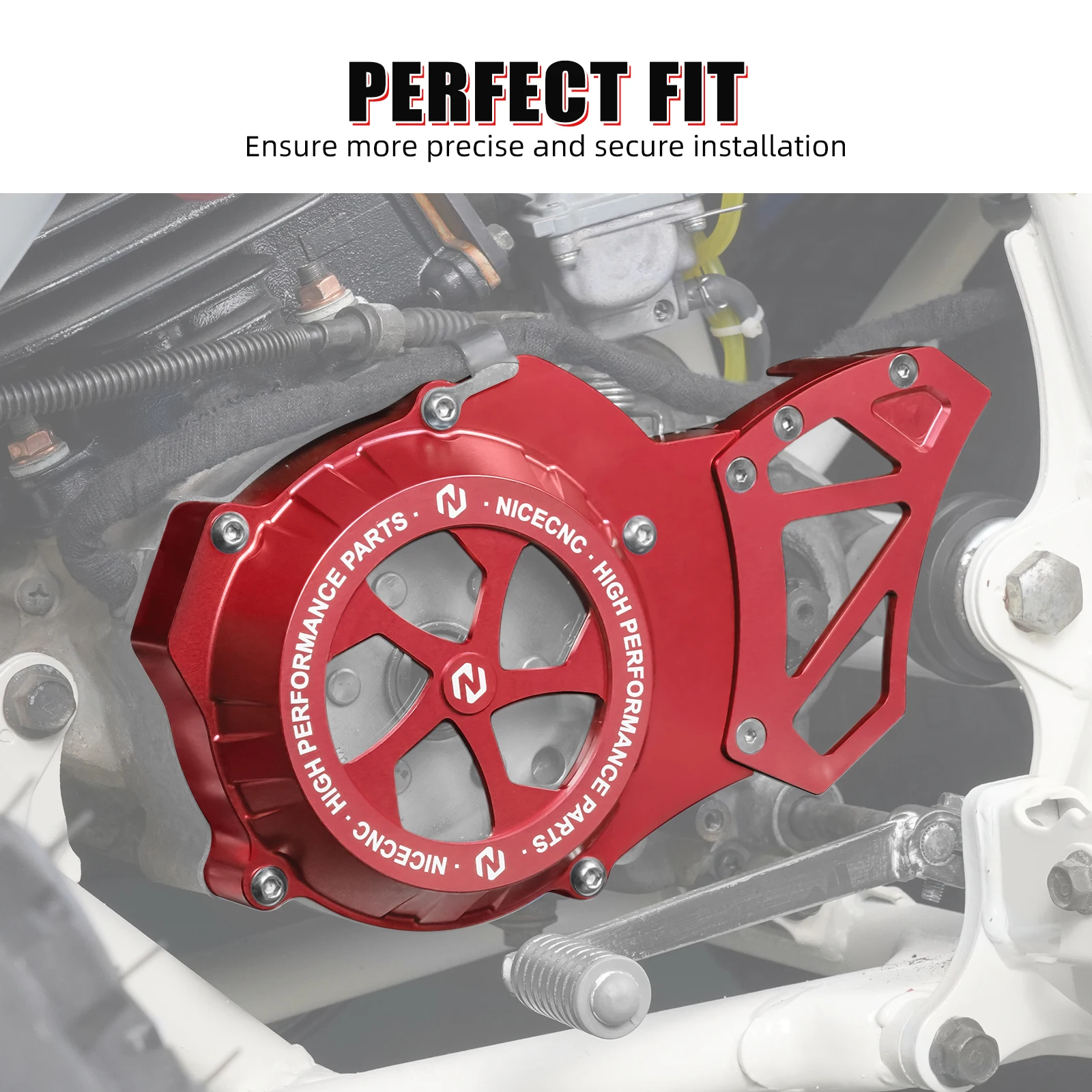 NICECNC Für Yamaha Blaster 200 YFS200 1988-2006 Motor Linke Seite Stator Kettenradabdeckung Blaster 200 YFS200SE Sonderedition 2006 – Detail 10