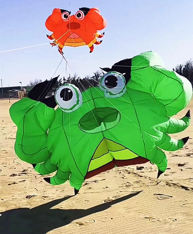 Crab Kites pendant shows flying kites nylon fabric Inflatable toys Shield kite girouette rebel parachute Fun kite letajici drak