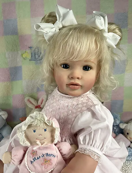 FBBD Customized Liited Supply 26inch Reborn Baby Pippa Made By Artist Aready Finished Doll With Hand-Rooted Hair Different Dress