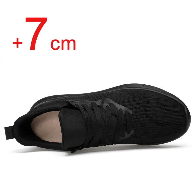 Sneakers Men Elevator Shoes Heightening Shoes for Men 7CM Increase Shoes Height Increase Insole 8CM Casual Taller Shoes