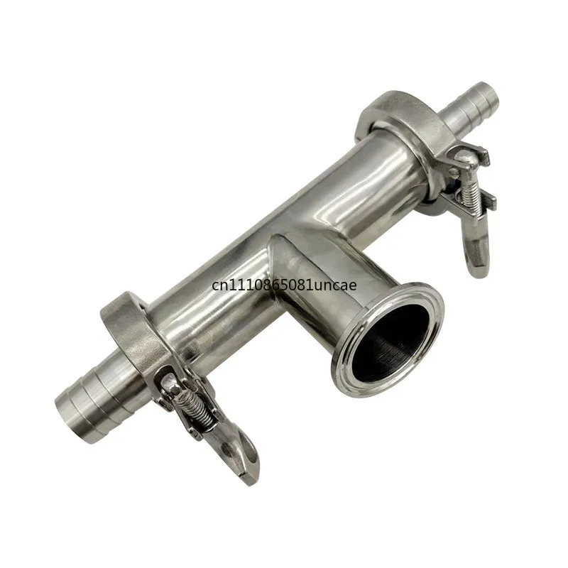 304 Stainless Steel 3-Way Check Valve for Pneumatic Filling Machine, Inlet & Outlet Valve for Liquid Filling