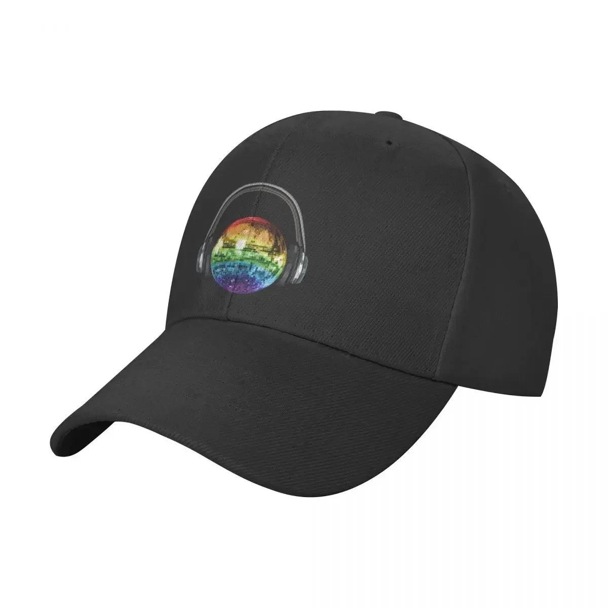 Headphones Rainbow Disco Ball Baseball Cap summer hat Wild Ball Hat tea Hat Golf Cap Women's Hats Men's