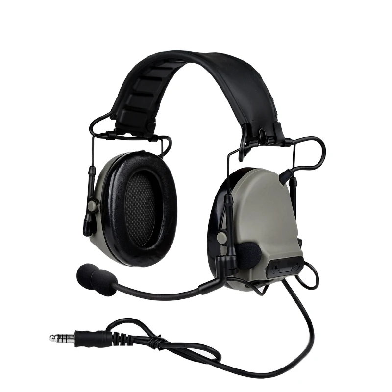 NONE WADSN COMTA III Taktisches Headset, aktiver Tonabnehmer, Geräuschunterdrückung, Mikrofon, Kommunikation für Outdoor-Jagd, Gehörschutz 3