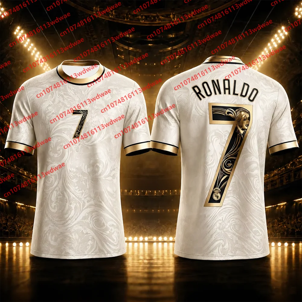 New Hot-Selling Cristiano Ronaldo Fan Commemorative Sports Jersey Quick-Dry Kids T-Shirt Applicable Football Matches Tracksuit view 3