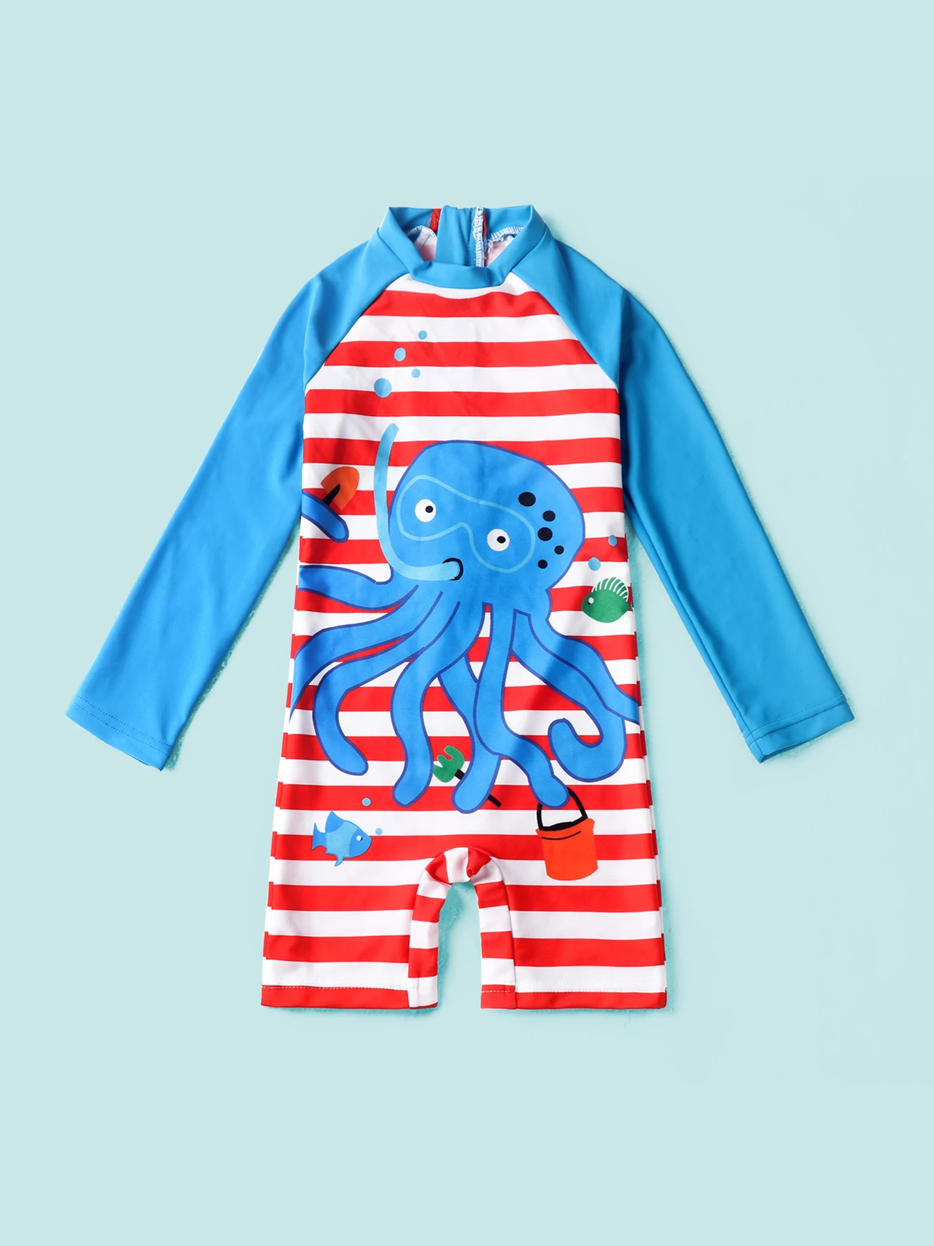 Baby Long Sleeve Bathing Suit Infant One-piece Rashguard Swimsuit Beach Sunsuit Water Sport Surfing Swim Shirt