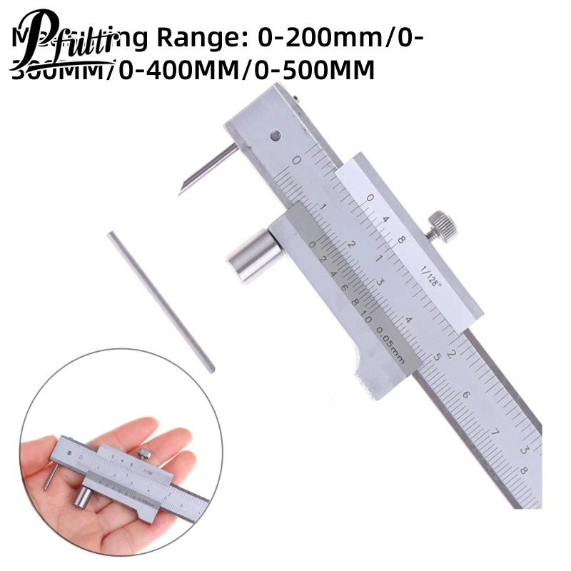 1Pcs 0-200mm Marking Vernier Caliper With Carbide Scriber Parallel Marking Gauging Ruler Measuring Instrument Tool