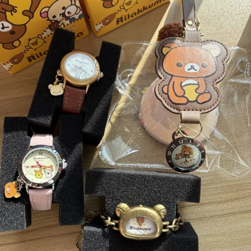 Наручные часы Oulu Toys Genuine Rilakkuma: серия Blind Box Gurgling Moment – милые, кавайные, трендовые коллекционные сувениры и подарки