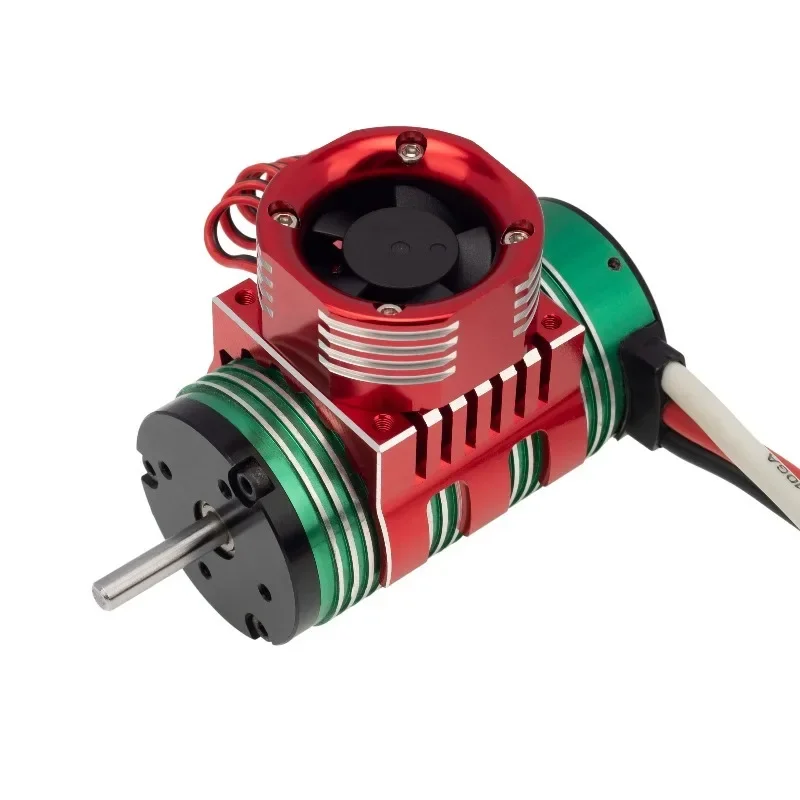 

42mm Motor Cooling Fan Heat Sink With LED Light For Trxs 1/10 E-Maxx E-Revo Summit Arrma 1/8 Kraton Talion Typhon