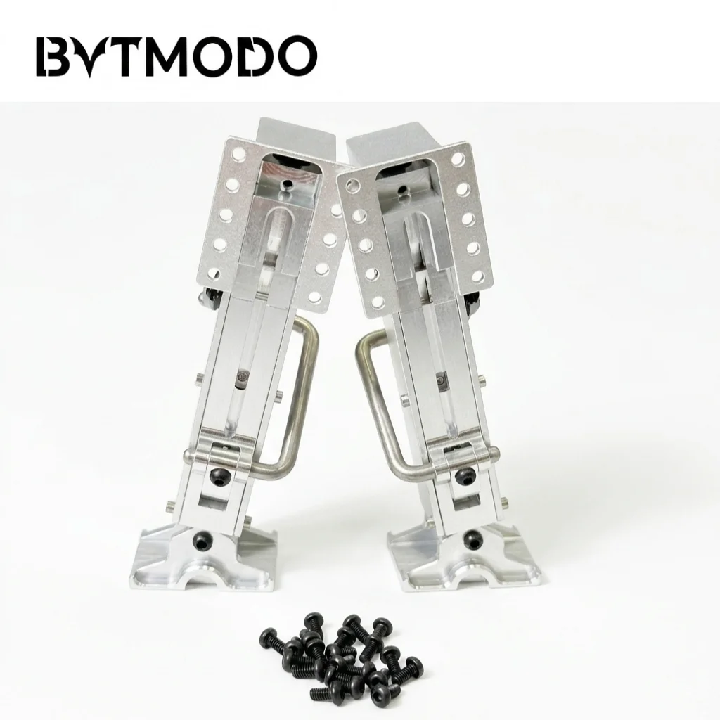 Adjustable Metal Support Legs Landing Gear for 1/14 Tamiya RC Semi Trailer 40ft Container Chassis DIY Upgrade Parts