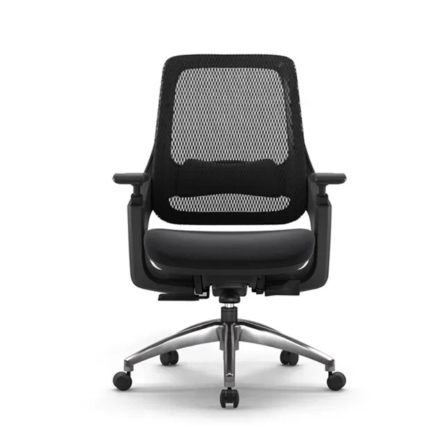 

Mid Back 3D Armrest Lumbar Support Seat Depth Adjustable Home Office Chair Task Chairs