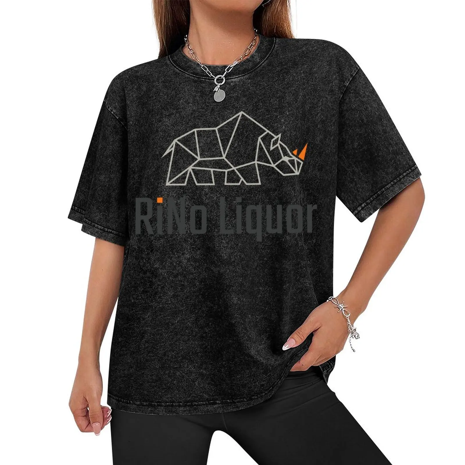 RiNo Liquor T-Shirt Clothing T-shirts oversize heavy weight t shirts for men