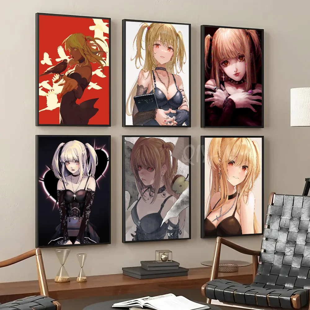 

Hot Anime Death Note Misa Amane Poster Paper Print Home Living Room Bedroom Entrance Bar Restaurant Cafe Art Painting Decoration