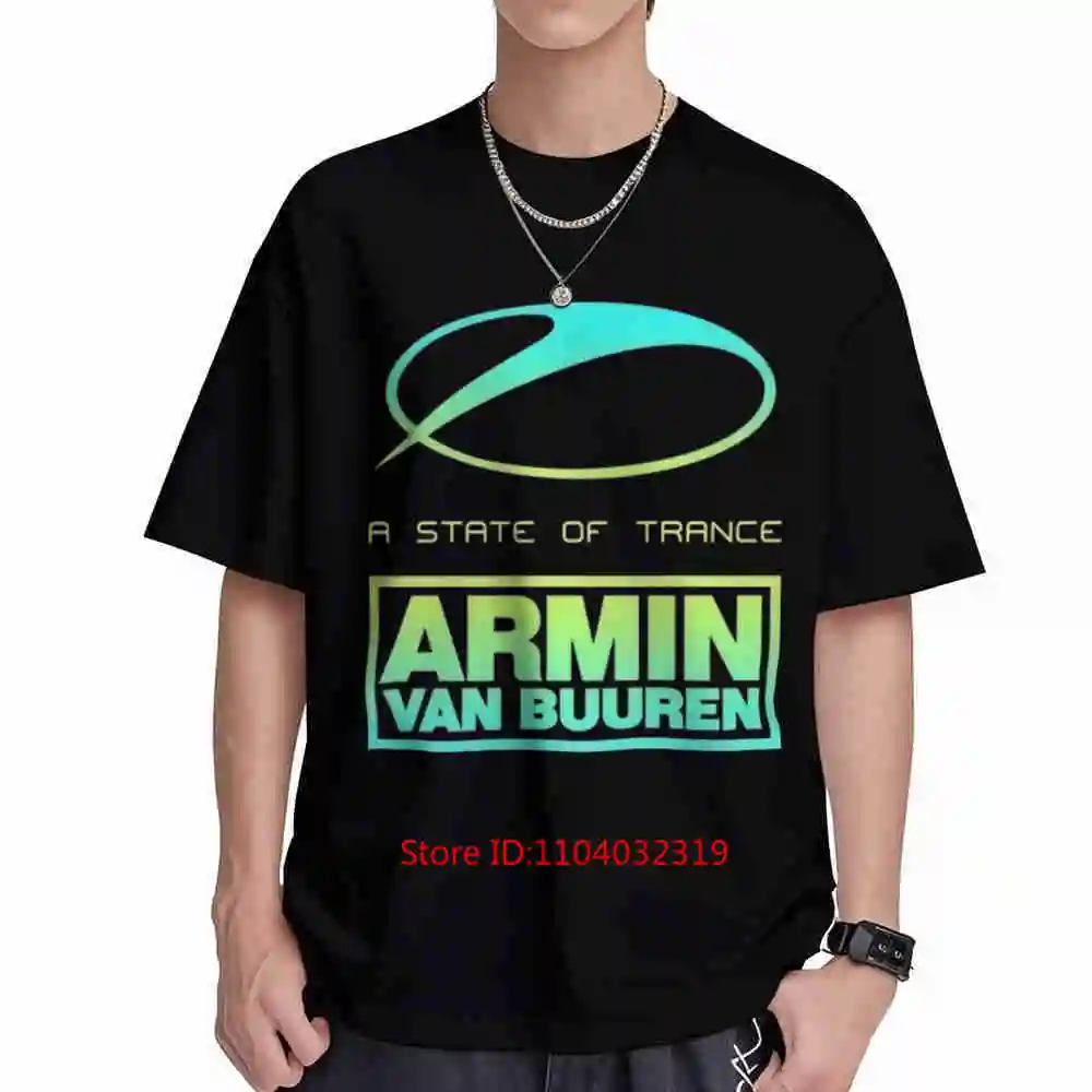 A State Of Trance Armin Van Buuren Short Sleeve Tee 100% Cotton T-Shirt