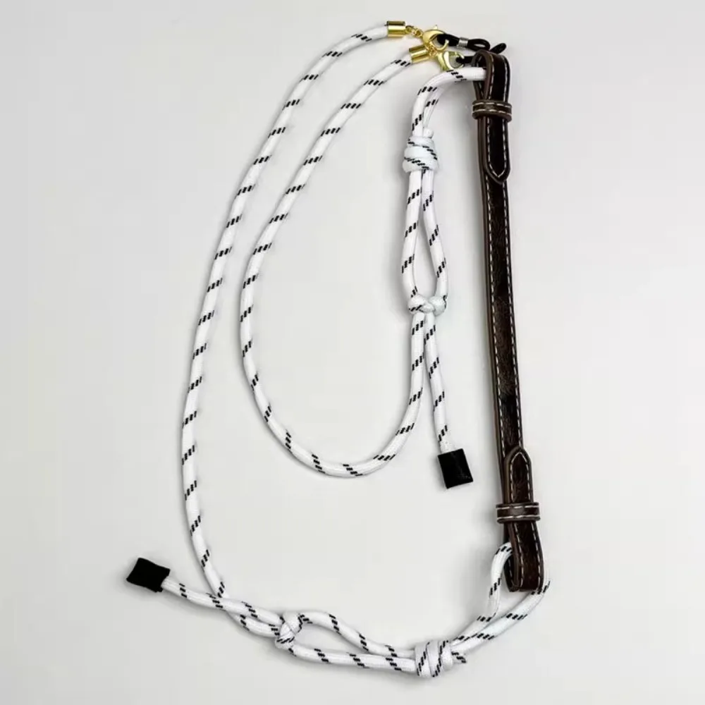 

Anti Fall Nylon Rope Glasses Chain Colorful Neck Strap String Pu Leather Sunglasses Chains Weave Holder Straps Eyeglass Lanyard