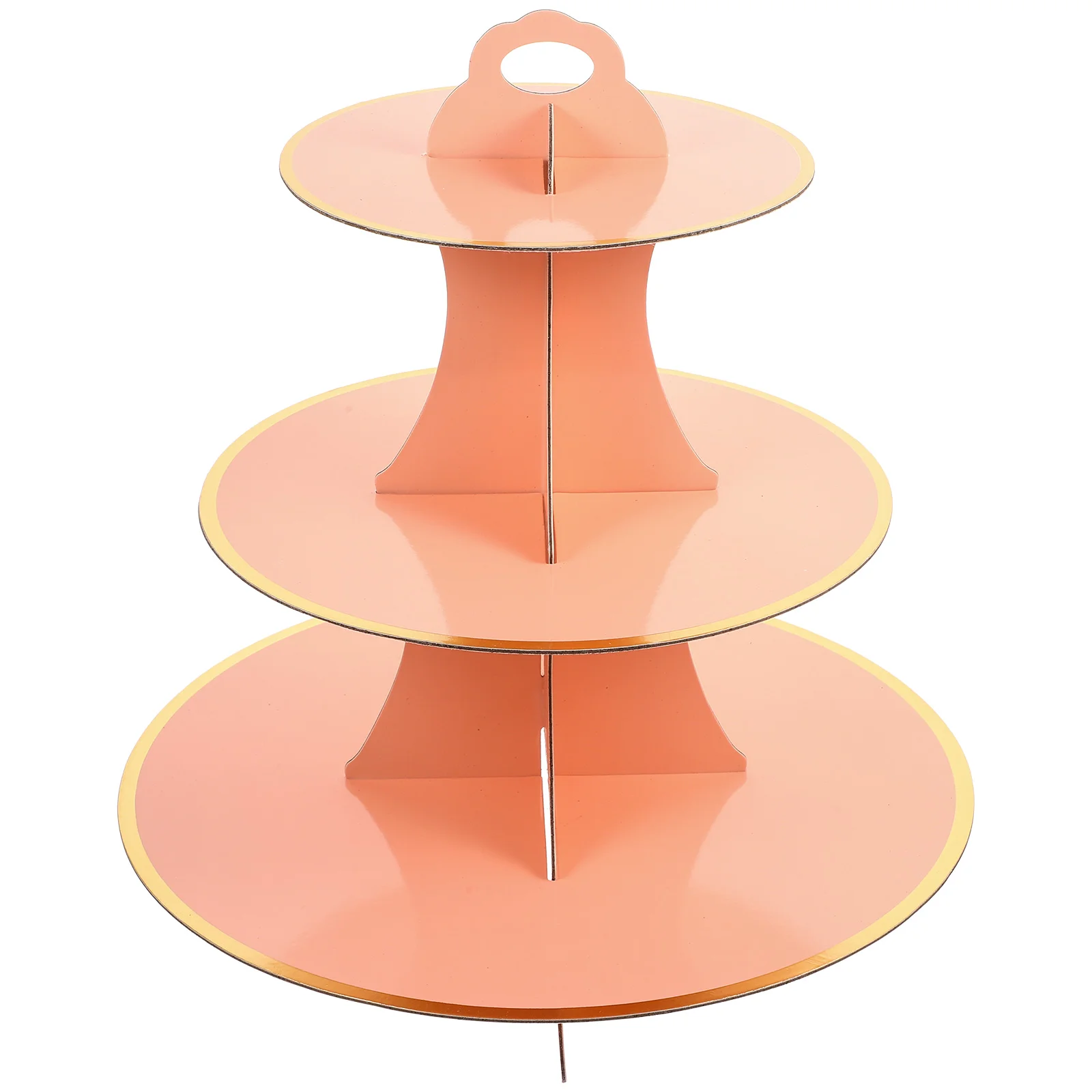 Creative Cake Holder Exhibition Dessert Stand Decor Convenient for Display Bronzing Multifunctional Desktop Cupcake