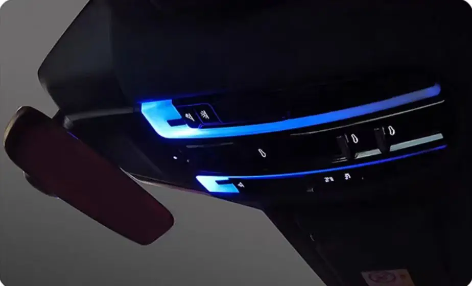 Screen Control Multi Color Speaker Covers 7 Colors Car Ambient Lights