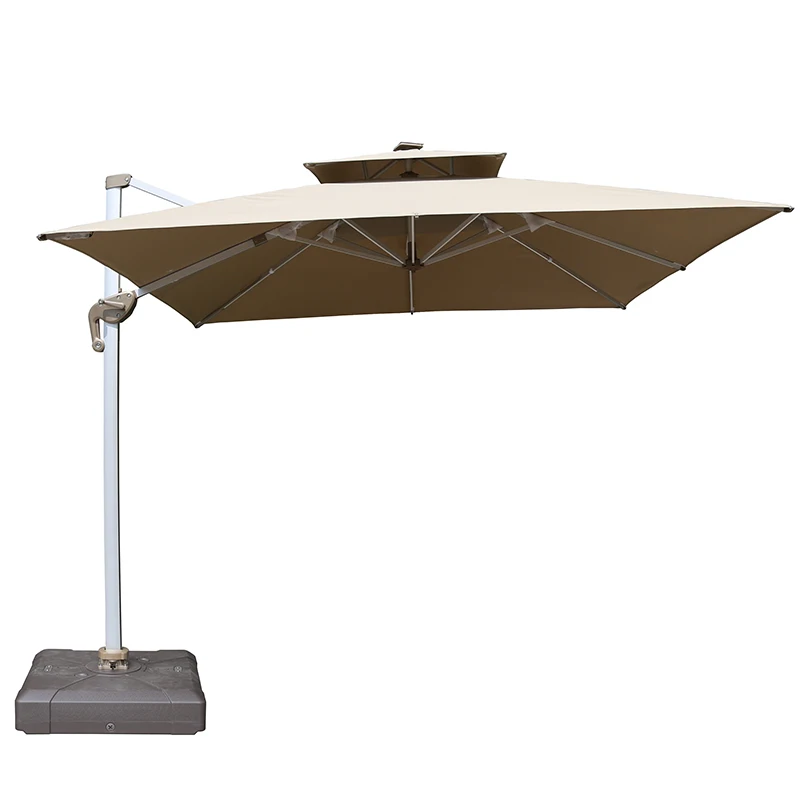 Customized outdoor sunshade courtyard garden outdoor hotel  villa terrace balcony Roman umbrella canopy rain and sun protection