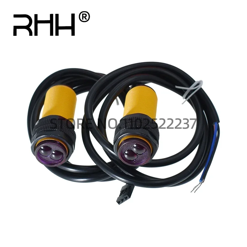 Smart car robot E18-D80NK infrared obstacle avoidance sensor proximity switch 3-80cm adjustable