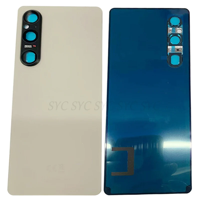 Original Rear Door Battery Cover Housing Case For Sony Xperia 1 V Back Cover with Camera Lens Logo Repair Parts